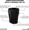 Rehband QD - Dijbeenbrace - 5 mm - Zwart - M
