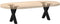 vidaXL - Salontafelpoten - 2 - st - X-vormig - 37x(30-31) - cm - staal - zwart