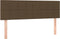 vidaXL - Hoofdborden - 2 - st - 72x5x78/88 - cm - stof - donkerbruin