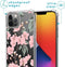 iMoshion Hoesje Geschikt voor iPhone 12 Pro / 12 Hoesje Met Koord - iMoshion Design Hoesje met Koord - Groen / Transparant / Roze / Cherry Blossom