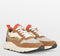PS Poelman Carocel - Lage Sneakers - Imitatie Suède met Beige Profielzool - Cognac Bruin Goud - Maat 42