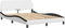 vidaXL - Bedframe - met - hoofdbord - kunstleer - wit - en - zwart - 140x190 - cm