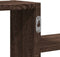vidaXL - Wandschap - 104x15x49 - cm - bewerkt - hout - bruin - eikenkleurig