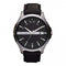 Armani Exchange AX2101 - Herenhorloge 46 mm - Zwart lederen band - Zilverkleurig
