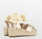 POSH by Poelman SAAR - Dames Sandalen - Imitatieleer - Goud - Maat 39