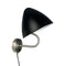 OULU - Wandlamp - zwart - geborsteld staal