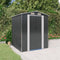 vidaXL - Tuinschuur - 192x191x223 - cm - gegalvaniseerd - staal - antracietkleurig