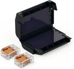 CellPack 407860 EASY-PROTECT/222 Gelbox voor verbindingsklemmen Flexibel: 0.2-4 mm² Massief: 0.2-4 mm² 1 stuk(s) Zwart