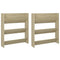 Wandschoenenkasten 2 st 80x18x90 cm spaanplaat sonoma eiken