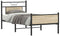 vidaXL - Bedframe - zonder - matras - hout - sonoma - eikenkleurig - 90x190 - cm