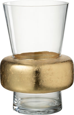 J-Line vaas Ring - glas - transparant