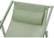 PAROS ligstoel - Stalen structuur - L 63 x D 104 x H 85 cm Khaki groen