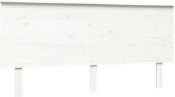vidaXL - Hoofdbord - 164x6x82,5 - cm - massief - grenenhout - wit