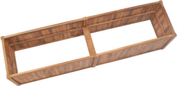vidaXL - Plantenbak - verhoogd - 200x50x50 - cm - massief - teakhout