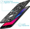 iMoshion Hoesje Geschikt voor iPhone SE (2022) / SE (2020) / 8 / 7 Hoesje Siliconen - iMoshion Design hoesje - Zwart / Fun Galaxy
