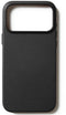 Mujjo iPhone 17 Pro Max - Volledig lederen hoesje - 1mm verhoogde rand - Zwart