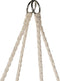 Outtec® Hangstoel - Schommel met Kussens - 62cm Diameter - tot 150 kg - 100% Katoen - Beige