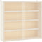 vidaXL - Houten - verzamelvitrine - met - deuren - 40x8,5x37 - cm