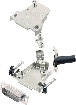 encitech D45ZF15-DMP-W-K 6355-8047-02 D-sub male connectorset 45 ° Aantal polen: 15 Soldeerkelk 1 stuk(s)