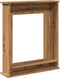 vidaXL - Haardombouw - 75x20x87,5 - cm - bewerkt - hout - artisanaal - eikenkleurig