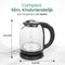 Emerio WK-119255.5 - Waterkoker - 1,7 liter - 5 temperatuurstanden - Kleurveranderende LED verlichting