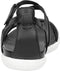 ECCO Simpil - Platte sandalen - Klittenbandsluiting - Zwart - Maat 39