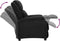 vidaXL Fauteuil verstelbaar stof zwart