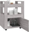 vidaXL - Keukentrolley - 60x45x80cm - bewerkt - hout - grijs - sonoma - eikenkleurig