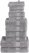 vidaXL - 12-delige - Handdoekenset - SOLUND - 600 - g/m² - grijs