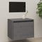 vidaXL - Wandkast - 45x30x35 - cm - massief - grenenhout - grijs