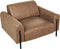 ASKIM - Fauteuil - Bruin - Polyester