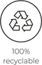 Capi Europe - Bloempot vierkant Row NL - 30x30 - Zwart - Opening Ø24 - Bloempot voor binnen en buiten - Levenslang garantie - Breukbestendig - 100% Recyclebaar - CO2 Neutraal geproduceerd - KBLRO902