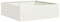 vidaXL - Plantenbak - 100x100x30 - cm - staal - wit