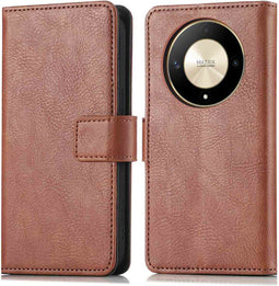 iMoshion Hoesje Geschikt voor Honor Magic 6 Lite Hoesje Met Pasjeshouder - iMoshion Luxe Bookcase - Bruin
