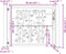 vidaXL - Poort - met - bamboe-ontwerp - 105x105 - cm - staal - antracietkleurig