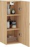 vidaXL - Hangkast - 34,5x34x90 - cm - sonoma - eikenkleurig