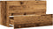 vidaXL - Wastafelkast - 90x38,5x45 - cm - bewerkt - hout - oud - houtkleurig
