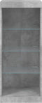 vidaXL - Dressoir - met - LED-verlichting - 41x37x100 - cm - betongrijs