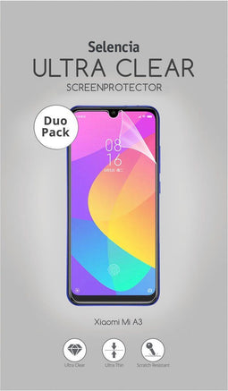 Selencia Screenprotector Geschikt voor Xiaomi Mi A3 - Selencia Duo Pack Ultra Clear Screenprotector smartphone