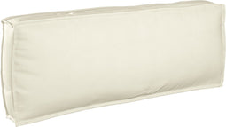 vidaXL - Palletkussen - voor - Rugsteun - Crème - 120x40x12 - cm - Oxford - Stof