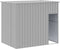 vidaXL - Hondenhok - met - dak - 214x153x181 - cm - gegalvaniseerd - staal - grijs