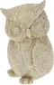 Uil 7x7x12 cm 3ass goud kerstversiering