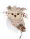 Uil hangdeco 9x10cm 3ass beige
