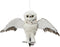 Uil kunstbont l12b28h16 cm grijs kerst