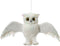 Uil kunstbont l12b28h16 cm wit