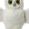 Uil kunstbont l12b28h16 cm wit