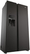 Haier HSR5918DIPB - Amerikaanse koelkast - Total No Frost - Zwart
