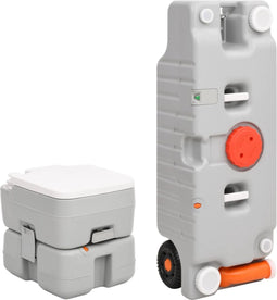 vidaXL - Campingtoilet - en - watertankset - draagbaar