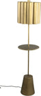 PTMD Dester Ronde Vloerlamp - H170 x Ø35 cm - Metaal - Goud