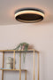 Lucide ESTREJA - Plafonnière - Ø 40 cm - LED 3 StepDim - CCT 2500K/3000K - Zwart